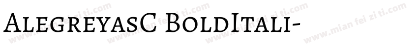 AlegreyasC BoldItali字体转换